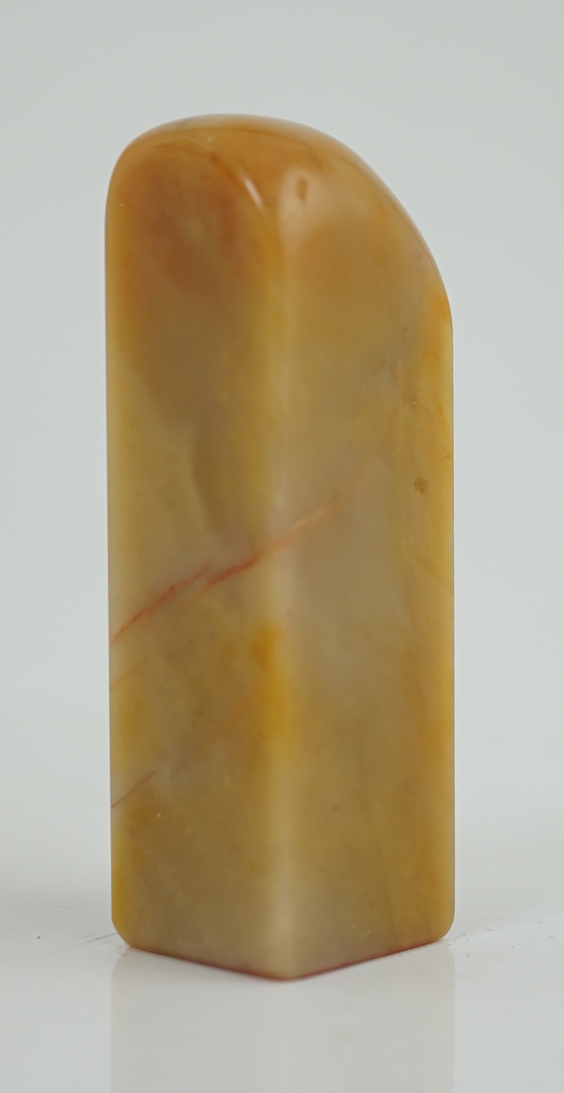 A Chinese Tianhuang stone seal, signed Julai